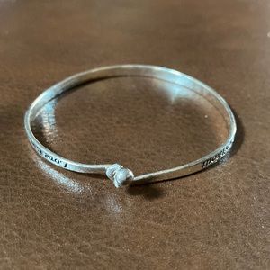 Silver bracelet 925 with romantic saying